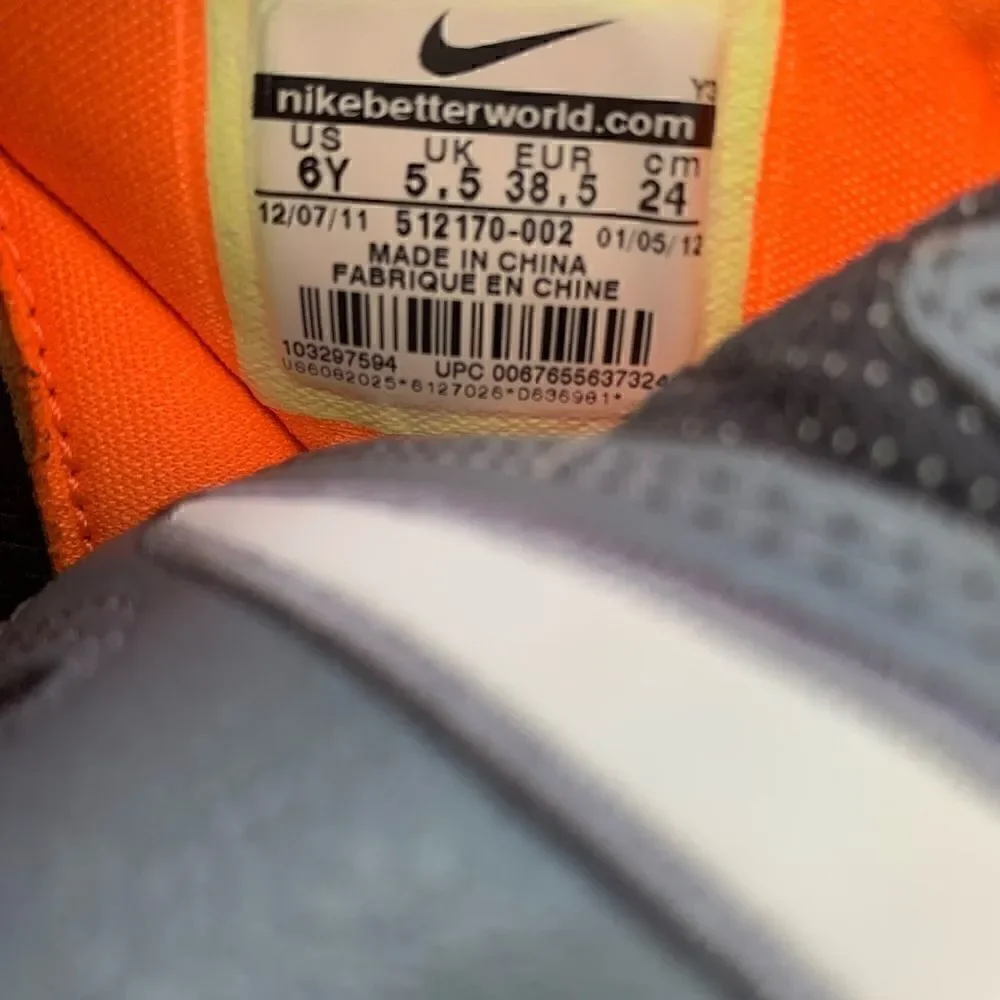 Men’s nike air Max darwin 360 ndestrukt 511492-018 Gray/orange!! Size 6